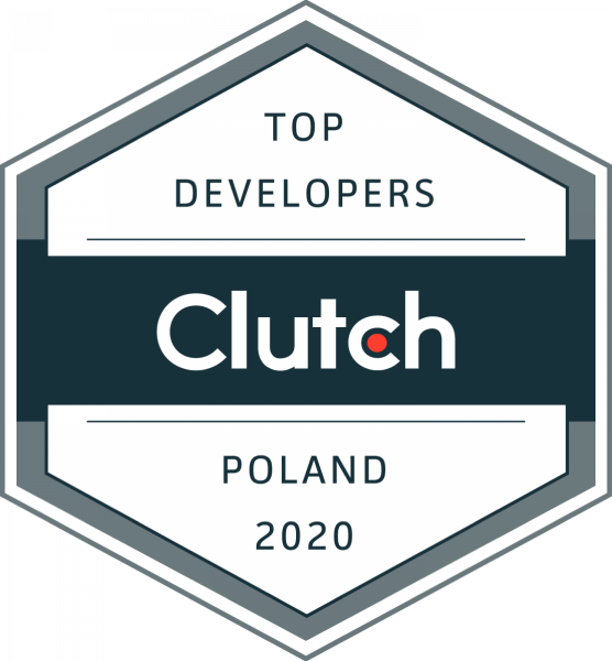 Logo platformy Clutch, rankingu firm usługowych